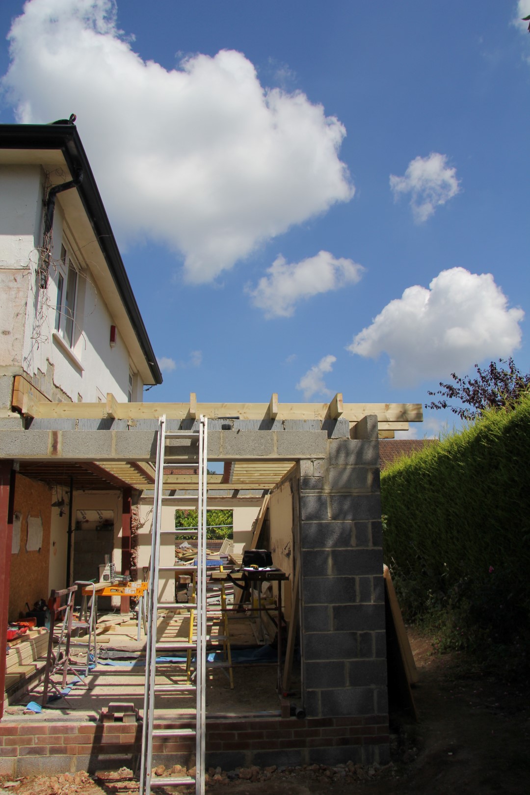 Embers Bristol stove installation in an extension